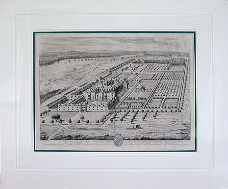Johannes Kip - Matted Image - Knowle in The Parish of Seven Oaks in Kent
