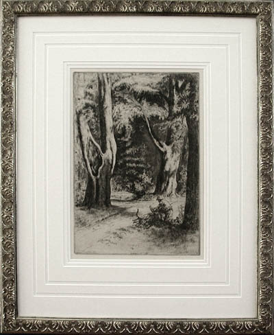 Julius Komjati - Framed Image - The Woodman