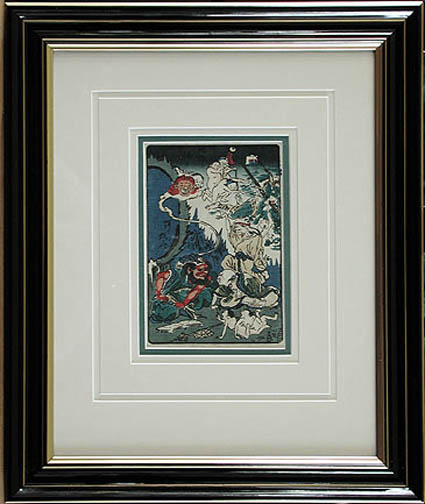 Kawanabe Kyosai - Framed Image - The Story Teller