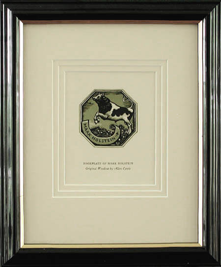 Arthur Allen Lewis - Framed Image - Bookplate of Mark Holstein