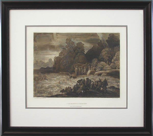 Frederick Christian Lewis - Framed Image - Pharaoh Moses and the Israelites