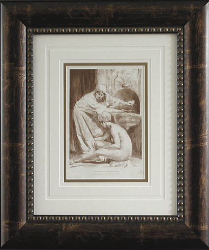 Alexandre Lunois - Framed Image - Toilette d'une Femme Turque