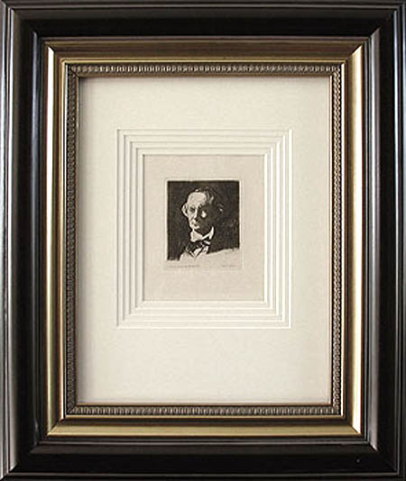 Edouard Manet - Framed Image - Charles Baudelaire - de Face