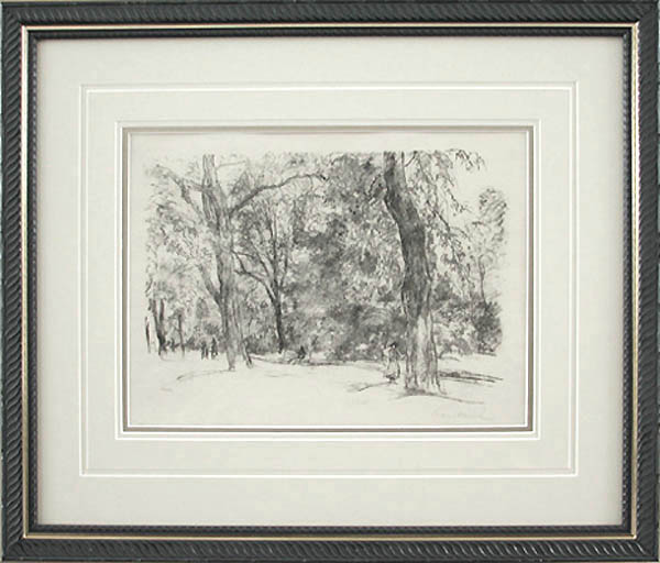 Hans Meid - Framed Image - Park Landscape