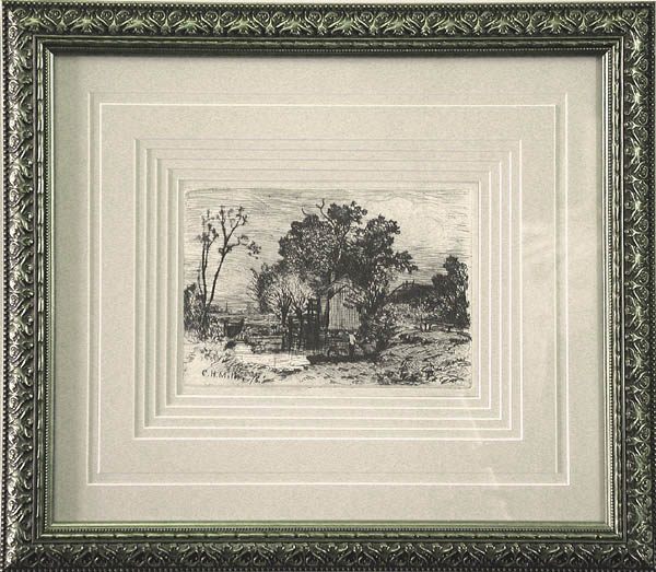 Charles Henry Miller - Framed Image - Old Mill at Valley Stream Queens New York