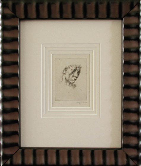 Kenneth Hayes Miller - Framed Image - Miniature Head