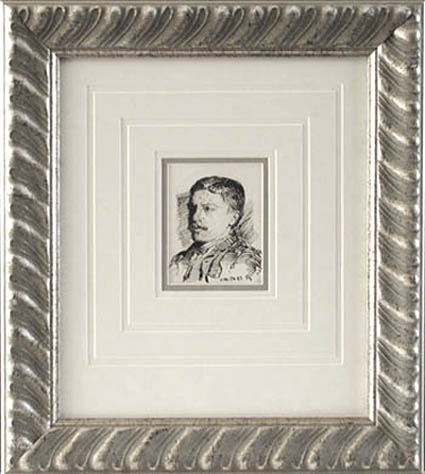 Louis Fairfax Muckley - Framed Image - Portrait of Frank Richards