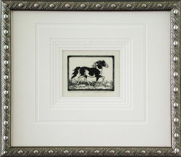 Elizabeth Norton - Framed Image - Pony in a Hurry