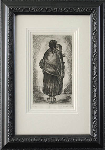 Carl Lewis Pappe - Framed Image - Mother