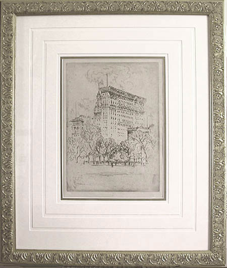 Joseph Pennell - Framed Image - Union Square and Bank of Metropolis