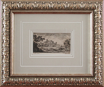 Gabriel Perelle - Framed Image - Landscape View With Ruins