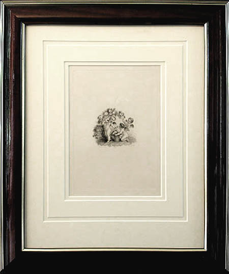 Edward Portbury - Framed Image - Cherubs Gathering Flowers
