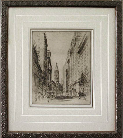 Herbert Pullinger - Framed Image - North on Broad Street