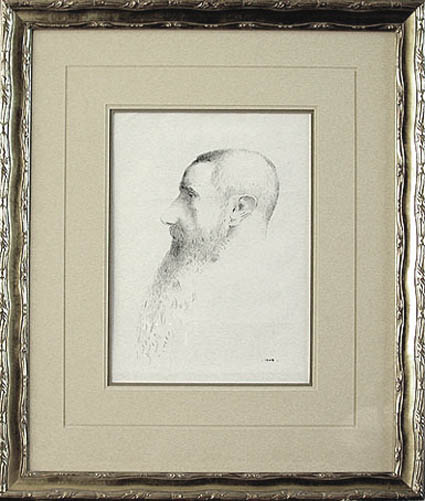 Odilon Redon - Framed Image - The Art Critic Roger Marx