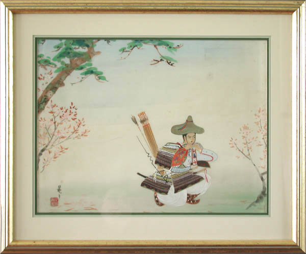 Reiko - Framed Image- Minamoto no Yoshitsune Journeying to Kisegawa