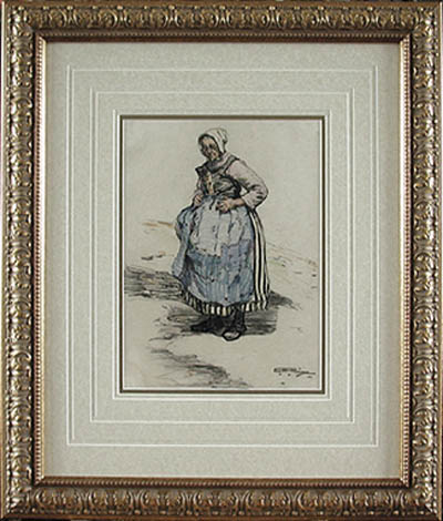 Emily Hilda Rix Nicholas - Framed Image - There was a Dear Old Fairy God Mother