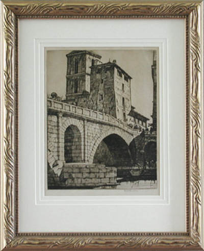 Louis Conrad Rosenberg - Framed Image - Ponte Fabricio Rome