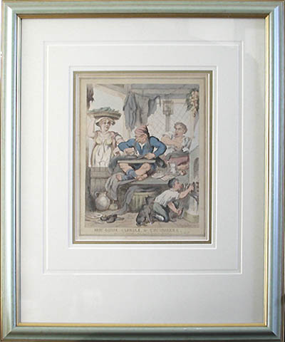 Thomas Rowlandson - Framed Image - Hot Goose Cabbage and Cucumbers