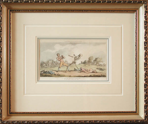 Thomas Rowlandson - Framed Image - The Death Blow