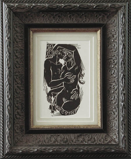 Ladislav Rusek - Framed Image - Ex-Libris Lars C. Stolt