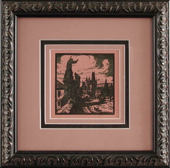 T. F. Simon - Framed Image - View in Old Prague