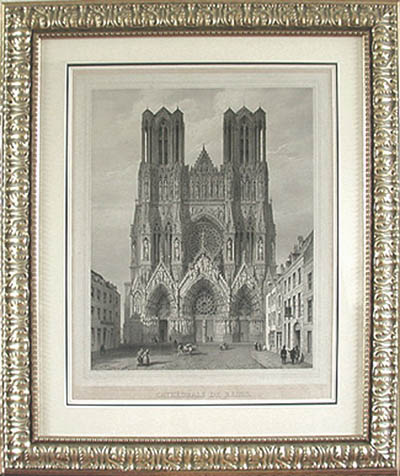 Gustave Adolphe Simonau - Framed Image - Cathedrale de Reims