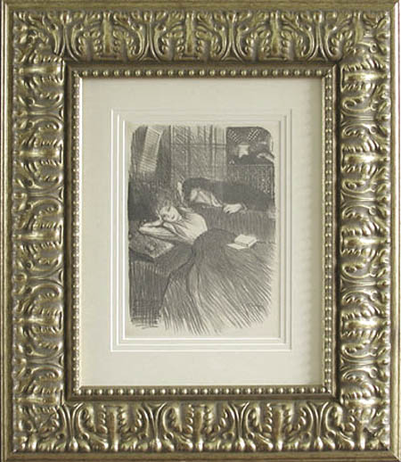 Theophile Alexandre Steinlen - Framed Image - Baiser d'Amants