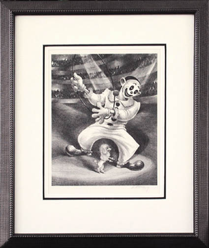 Harry Sternberg - Framed Image - The Poodle and The Clown