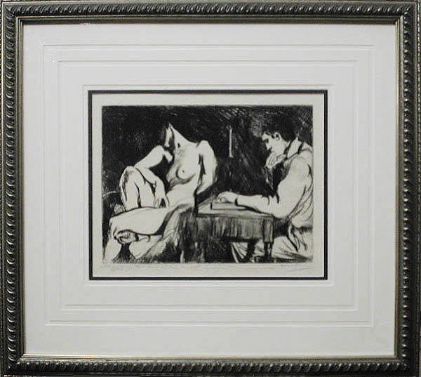 Albert Edward Sterner - Framed Image - Meditation