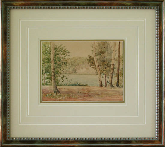 Alex R. Straker - Framed Image - View from the Entrance to Limberlost Lodge