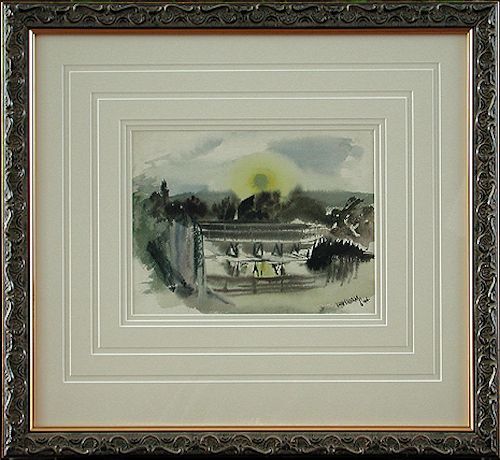 Anthony Vaiksnoras - Framed Image - Night Scene on the Western Front