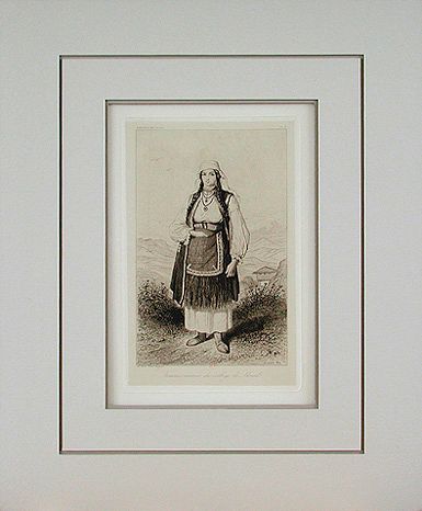 Theodore Valerio - Matted Image - Femme Mariee du Village de Skrad