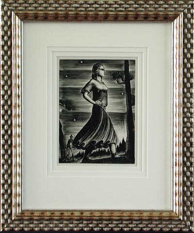 Lynd Kendall Ward - Framed Image - Night Walk from Midsummer Night