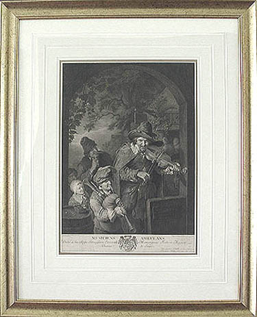 Johann Georg Wille - Framed Image - Musiciens Ambulans