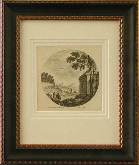 Georg Andreas Wolfgang - Framed Image - Pastoral Scene from Ovid