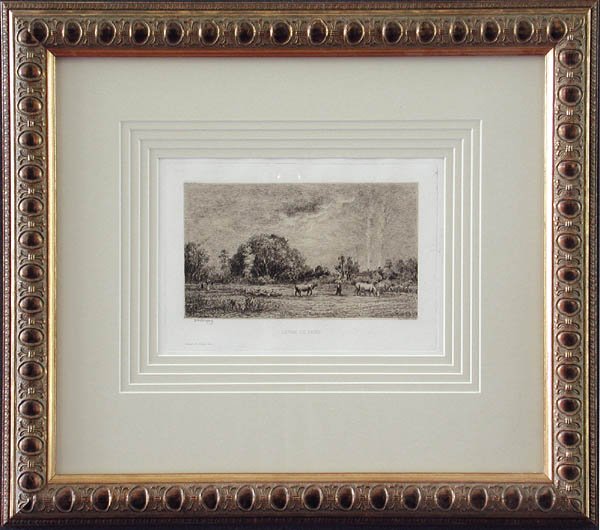 Charles Francois Daubigny - Framed Image - Lever de Lune