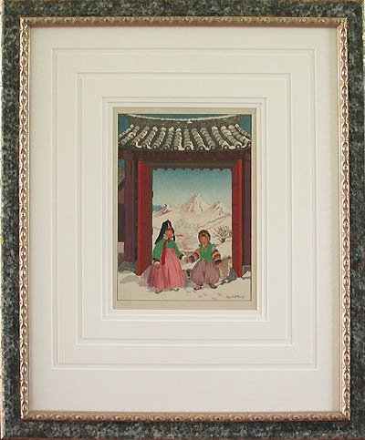 Elizabeth Keith - Framed Image - Two Korean Children