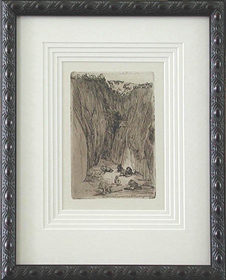 Oskar Laske - Framed Image - Daniel in Der Lowengrube