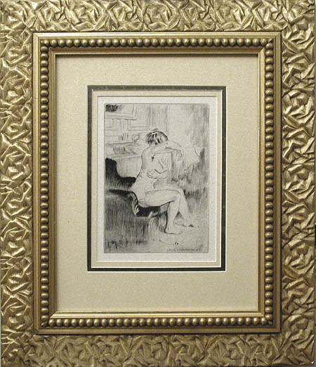 Louis Auguste Mathieu Legrand - Framed Image - La Toilette