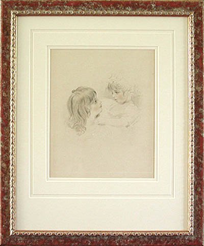 Frederick Christian Lewis - Framed Image - The Sisters - Sir Thomas Lawrences Nieces