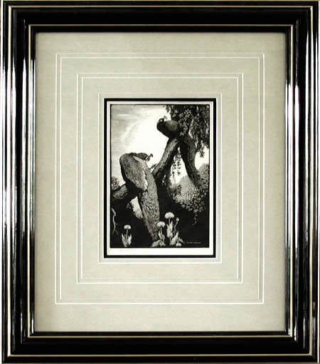 Sir Lionel Arthur Lindsay - Framed Image - Repose Pheasant and Wisteria