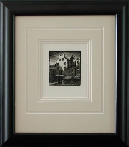Thomas Nason- Framed Image - Old Boston Houses