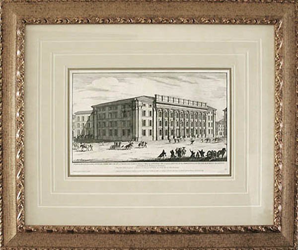 Alessandro Specchi - Framed Image - Veduta della Dogana Nuova View of the New Customs House Now Italy's Stock Exchange