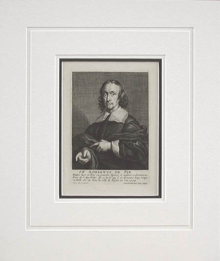 Lucas Vorsterman The Younger - Matted Image - Adrianus de Bie