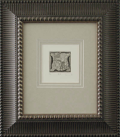 Akio Yamao - Framed Image - Monkey and Tiger