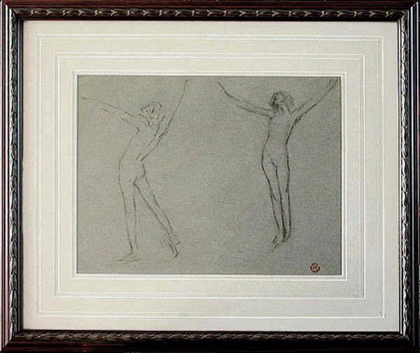 Lee Woodward Zeigler - Framed Image - Allegorical Figure Study