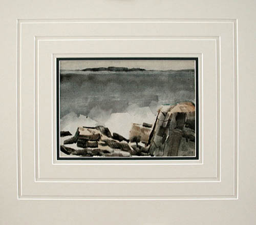 Carl Zimmerman - Matted Image - Grey Day MT. Desert