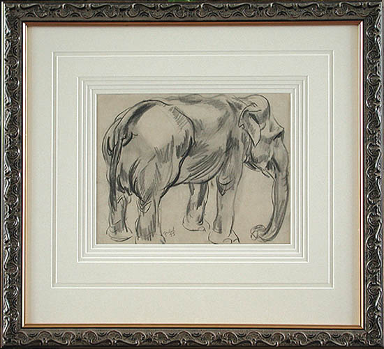 Clarence Edward Zuelch - Framed Image - Elephant