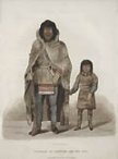 Portrait of Akaitcho and His Son by Lieut Hood Royal Navy