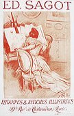 Edmund Sagot Estampes and Affiches Illustrees Original Lithograph by Paul Hellue